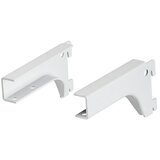 DOLLE Walk In Regalni nosilec (Do x Š x V: 14,2 x 2,5 x 7,4 cm, Nosilnost: 50 kg, Bela, 2 kos) | Shoptok.si