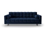 Cosmopolitan Design Temno modra žametna raztegljiva sedežna garnitura s prostorom za shranjevanje 222 cm Bali – | Shoptok.si