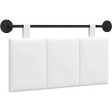  Držeće uzglavlje Zidne Prugasti Bijeli 90 x 55 x 5 cm tkanina - Bijeli 80 cm bez LED | shoptok.hr