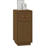  Komoda smeđa boja meda 34 x 40 x 75 cm od masivne borovine | shoptok.hr