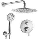 Rea Komplet za tuširanje za vgradnjo Ontario Brush Nickel + BOX | Shoptok.si