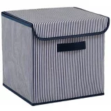 Mioli Decor Plava tekstilna kutija za pohranu s poklopcem 30x30x30 cm –