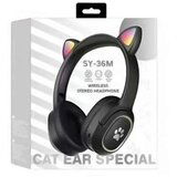 Cat EAR BLUETOOTH SLUSALICE SY-36M CRNA | Eponuda.ba
