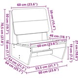  Vrtne stolice 2 kom bijele 60x64x70,5 cm masivne borovine | shoptok.hr