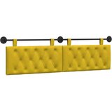  Držeće uzglavlje Zidne Žuta 170 x 55 x 7 cm Baršun - Žuta 160 cm bez LED | shoptok.hr
