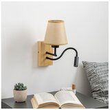  Brilagi - LED zidna lampa NUBILA WOOD 1xE27/25W/230V +LED/3W hrast/svetlo braon | Eponuda.com