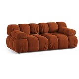 Micadoni Žametna sedežna garnitura v barvi terakote 188 cm Bellis – | Shoptok.si