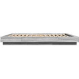  Okvir za krevet s LED svjetlima boja hrasta 160 x 200 cm drveni | Eponuda.com