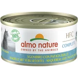 Almo Nature HFC Complete 6 x 70 g - Skuša s sladkim krompirjem