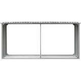  Vrtna ostava za drva od pocinčanog čelika 330x92x153 cm siva | Eponuda.ba