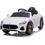 Dečiji auto Maserati Gran Cabrio sa kožnim sedištem i mekim gumama - beli