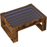  Stolić s beskonačnim LED svjetlima boja hrasta 70x53x30 cm | shoptok.hr