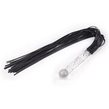 LATETOBED BDSM Line Glass Handle Flogger 70cm Black | Shoptok.si