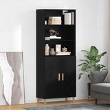 vidaXL Highboard 2 pcs Crni hrast 69,5 x 34 x 180 cm Konstruirano drvo | shoptok.hr