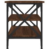  Stranska mizica rjav hrast 55x38x45 cm inženirski les, (20714451) | Shoptok.si