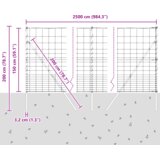  Ograda za njivu 1 5x25 m od pocinčanog čelika | shoptok.hr
