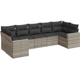  7-dijelni set vrtnih sofa svjetlosivi od poliratana | shoptok.hr