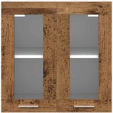  Zidni kuhinjski ormarić "Lyon" sa staklenim vratima staro drvo 60x31x60 cm | Eponuda.com