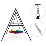 ECO TOYS vrtna dječja ljuljačka „ gnijezdo” 100 cm s čeličnim okvirom | shoptok.hr