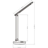  LED RGBW prigušiva dodirna stona lampa NEPTUN LED/7W/230V crna | Eponuda.com