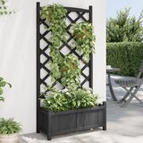 Maison Chic Cvetlično korito - Cvetlični Lonec z mrežo črne barve trden les jelke, (21788685) | Shoptok.si