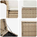  Set sofe 5 kom. Bež i krem bijela Poli Rattan i čelik | shoptok.hr