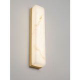 Nova Luce Bijela/mjedena LED zidna lampa u kamenom dekoru Shado – | shoptok.hr