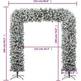 LUK od božićnih drvca sa snijegom 240 cm | shoptok.hr