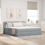  Krevet s madracem i skladištem Svijetlo siva 160 x 200 cm | shoptok.hr