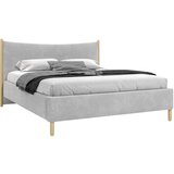 MID.YOU OBLAZINJENA POSTELJA 180 cm x 200 cm , les, tekstil, leseni material siva | Shoptok.si