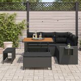  Sjedeća garnitura za vrt 8 kom. Crna poliratan 100 x 100 x 71 cm | shoptok.hr
