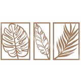 Wallity Zidna dekoracija Leaf 2, 80x38 cm, 1.5 mm, Bakar Cene