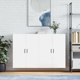  Zidni ormarići 2 kom visoki sjaj bijeli 69,5 x 34 x 90 cm | shoptok.hr
