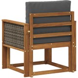  Srednja sofa za van Čvrsto drvo akacije Prirodna | shoptok.hr