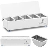 Royal Catering bartender organizer posoda za pijačo s pokrovom, 5 x 0,4 l, (21384313) | Shoptok.si
