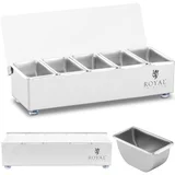 Royal Catering bartender organizer posoda za pijačo s pokrovom, 5 x 0,4 l, (21384313)