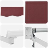 Tenda na automatsko uvlačenje bordo 300 x 250 cm | shoptok.hr