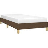  Posteljni okvir temno rjav 90x200 cm blago, (20600892) | Shoptok.si
