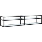 TV omarica beli marmor 200x40x40,5 cm kaljeno steklo, (20914445) | Shoptok.si