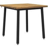  80 x 80 x 75 cm Čvrsto drvo akacije Bijela i crna Četvrtasti - Bijela i crna 80 x 80 x 75 cm Četvrtasto | shoptok.hr