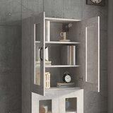 Viseći Viseča stenska omarica betonsko siva 69,5x34x90 cm, (20654175) | Shoptok.si