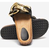 Resti Royalfashion Black women's flip-flops with ornament in Fixci | Shoptok.si