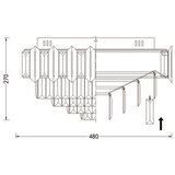 Brilagi Plafonsko svetlo SPECTRA 5xE14/40W/230V Ø 48 cm crna | Eponuda.com