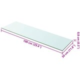  Ploče za police 2 kom staklene prozirne 100 x 30 cm | Eponuda.com