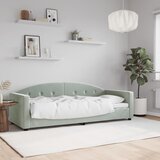 vidaXL Raztegljiva postelja svetlo siva 80x200 cm žamet Cene