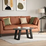  Noge za klub stolić U-oblik 2 kom Crne 38 x (42-43) cm Čelik | shoptok.hr