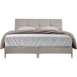 MID.YOU POSTELJA BOXSPRING x , tekstil, leseni material krem barve | Shoptok.si