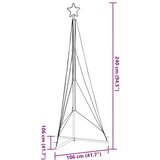 vidaXL Lučke za novoletno jelko 483 LED diod hladno tople bele 240 cm | Shoptok.si