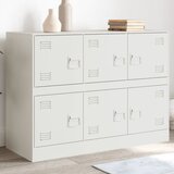 Maison Chic Komoda - Predalnik bela 99x39x73 cm jeklo, (21715833) | Shoptok.si