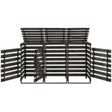  Spremište za tri kante za smeće 210x75x121 cm obojena borovina | shoptok.hr